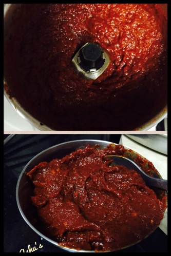 The red chilli paste